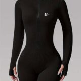 Zipper Design Jumpsuit